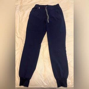 Figs Zamora Jogger Scrub Pants Navy Blue XXS TINY BLEACH SPOT SEE PHOTO